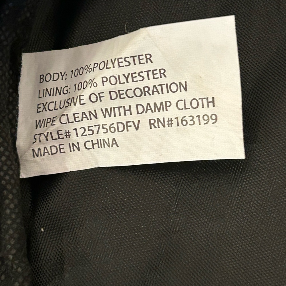 Black And White Patterned Backpack With Smiley Fa… - image 6